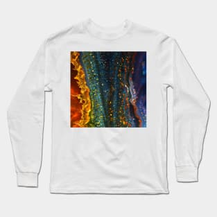 Gemstone Agate Jasper texture 22 Long Sleeve T-Shirt